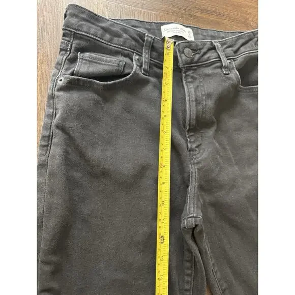 Abercrombie & Fitch Jeans Womens 29 Black The Super Skinny Ankle High Rise Black - Picture 8 of 10